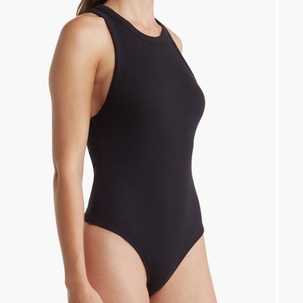 NEW NWT Free People Bradley Black Sleeveless Bodysuit XL